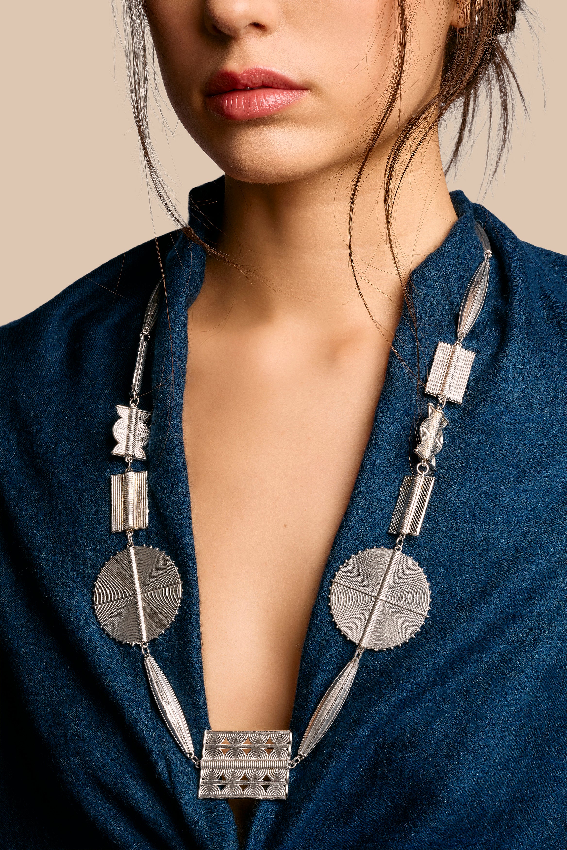 Collier Baoulé de Valentine, argent