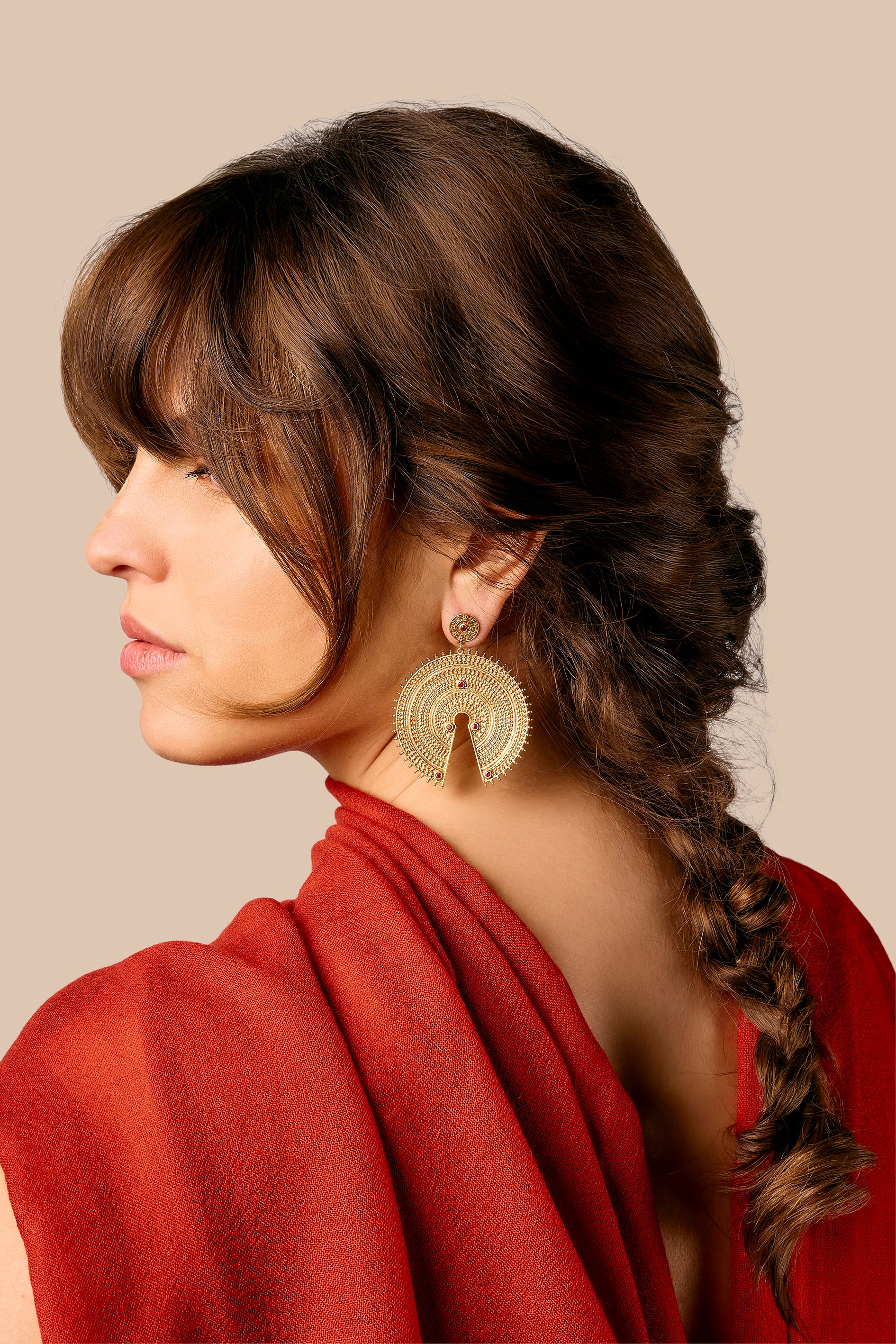 Boucles d'oreilles Jaya, or