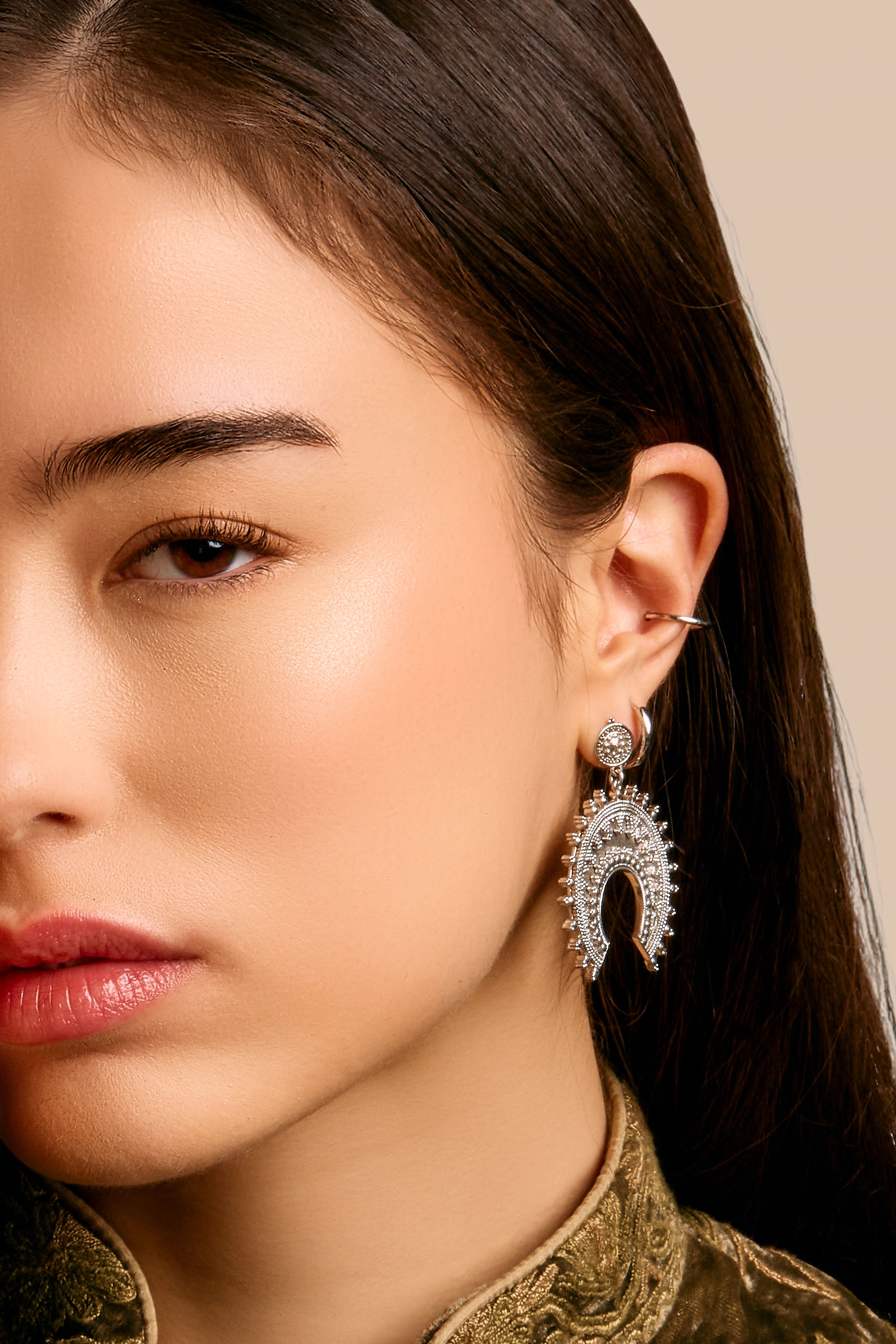 Boucles d'oreilles Kalyani, argent