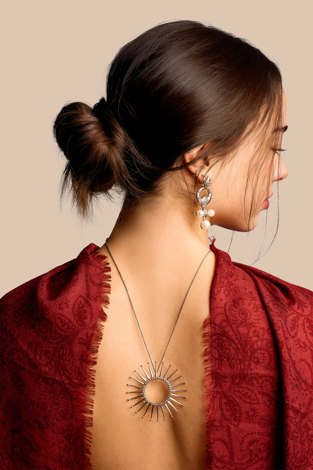 Boucles d'oreilles Nainika, argent