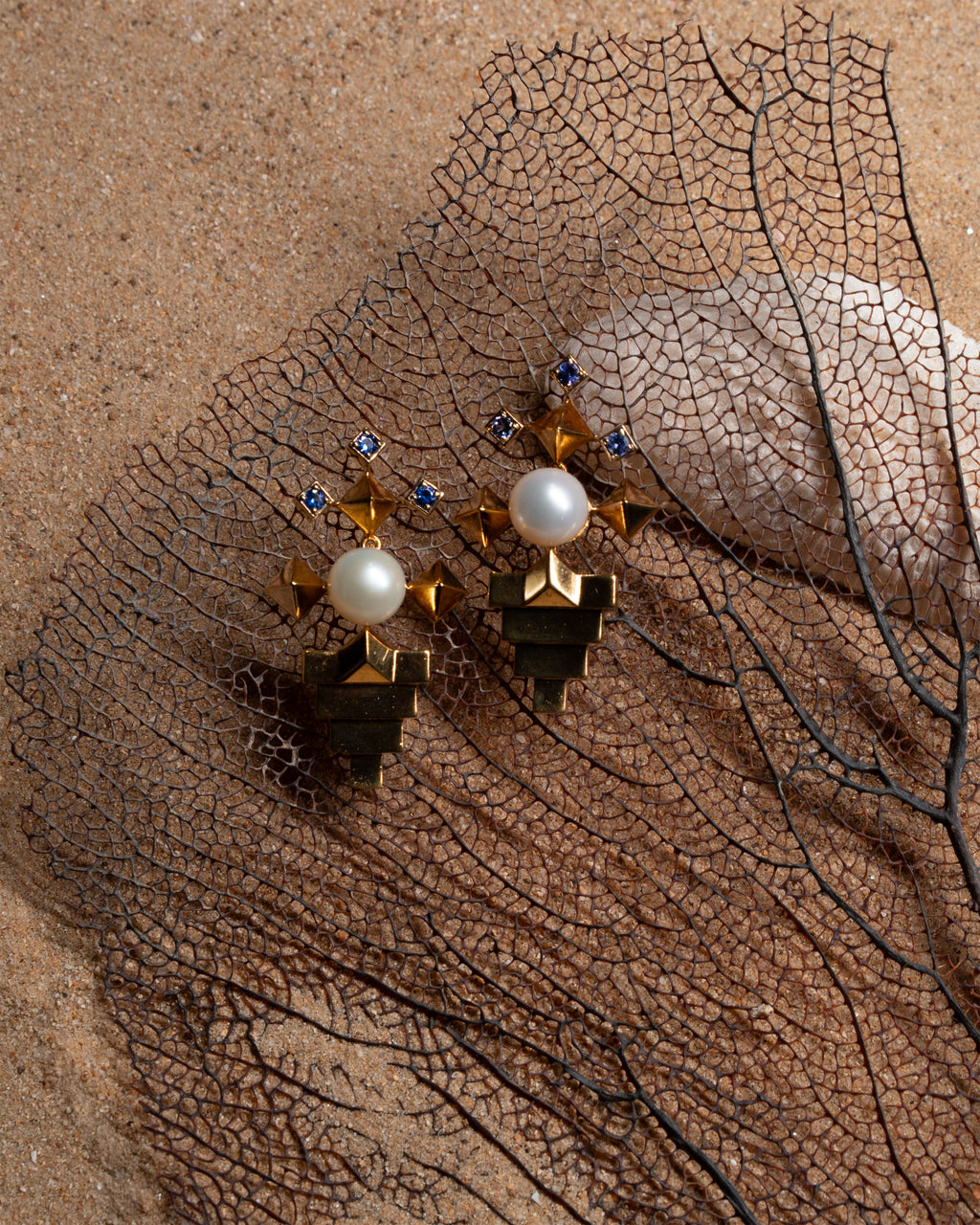 Boucles d'oreilles Kajal, or