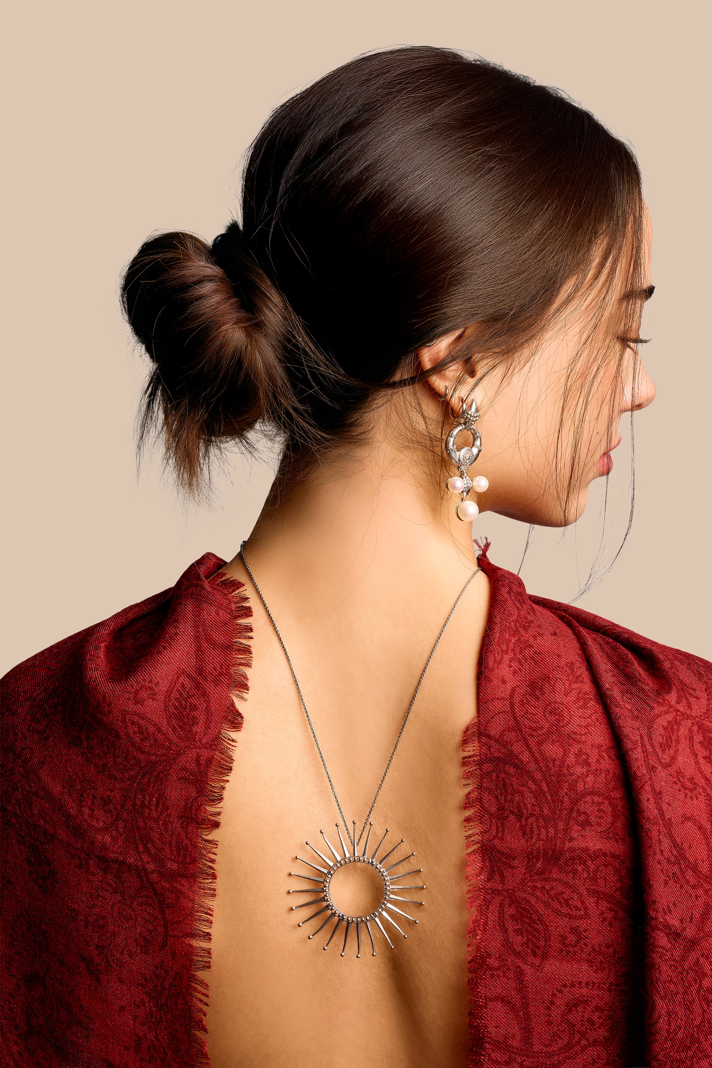 Pendentif Swati, argent